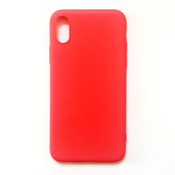 Accessories - LAST ONE iPhone X/XS Case Solid Fiery Red Skin